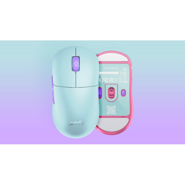 Миша Xtrfy M8, WL/USB-A, RGB, Frosty Mint