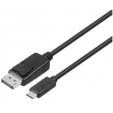 2E Кабель USB-C > DisplayPort, 1м, чорний