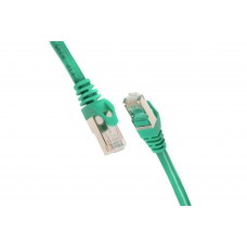 2E Cat 6, S-FTP екран. фольга з обплетенням, RJ45, 4Х2 27AWG, 7/0.14 Cu, 0.20 m, PVC, Green