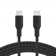 Belkin Кабель заряджання/синхронізації USB-С > USB-С 2м, 100Вт, плетений, чорний