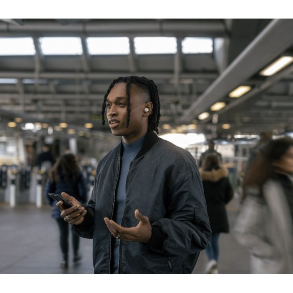 Sony Навушники TWS WF-1000XM5 BT 5.3, ANC, Hi-Res, IPX4, SBC, AAC, LDAC, LC3, Сріблястий