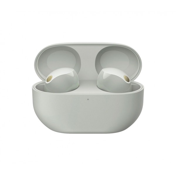 Sony Навушники TWS WF-1000XM5 BT 5.3, ANC, Hi-Res, IPX4, SBC, AAC, LDAC, LC3, Сріблястий