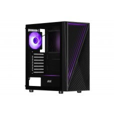 2E Gaming Корпус Infinity G205A без БЖ 2xUSB3.0, 1xUSBType-C, 1x120мм ARGB, 2x120мм, VGA 345мм, LCS ready, TG Side Panel, ATX, чорний