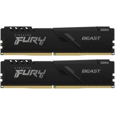 Kingston Пам'ять ПК DDR4 32GB KIT (16GBx2) 3200 FURY Beast Black