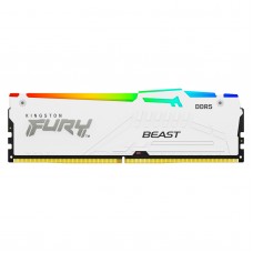 Kingston Пам'ять ПК DDR5 32GB 6000 FURY Beast Білий RGB XMP