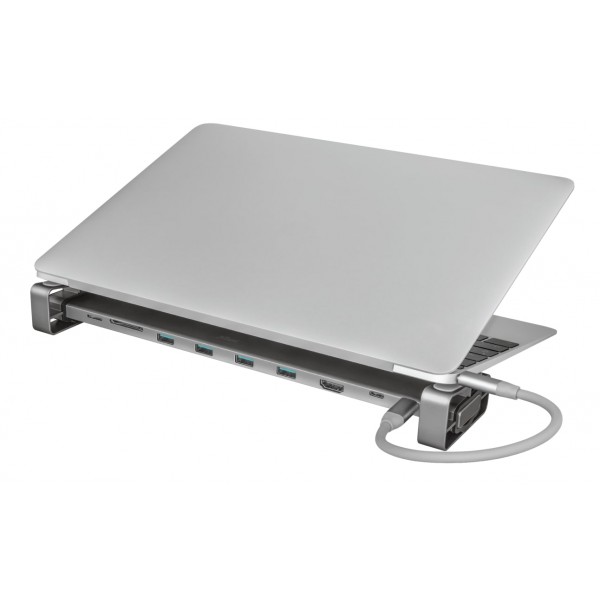 Trust Dalyx Aluminium 10-in-1 USB-C Multi-port Dock