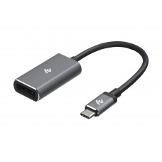 2E Адаптер USB-C > DisplayPort, 0.2м, сірий