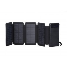 2E Портативний зарядний пристрій Power Bank Solar 8000mAh Black