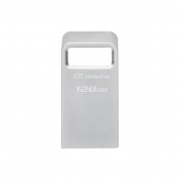Kingston Накопичувач 128GB USB 3.2 Type-A Gen1 DT Micro R200MB/s Metal