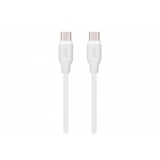 2E Кабель USB-C - USB-C Glow 60W 1m White