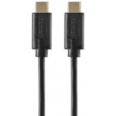 HAMA Кабель заряджання/синхронізації USB-С > USB-C, 1,5м ,чорний