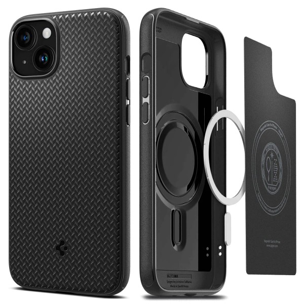 Spigen Чохол для Apple iPhone 15 Mag Armor MagFit, Matte Black