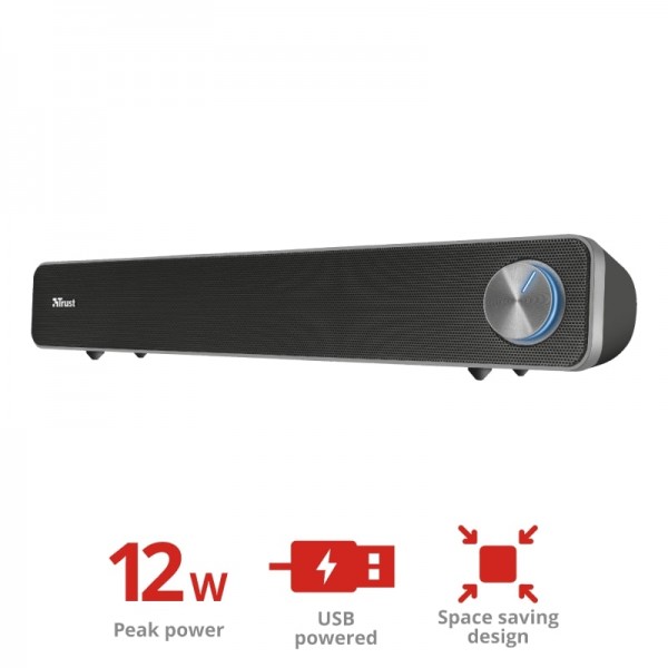Trust Акустична система (Звукова панель) Arys USB Black