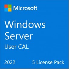 Microsoft Примірник ПЗ Windows Server 2022 CAL 5 User рос, ОЕМ без носія