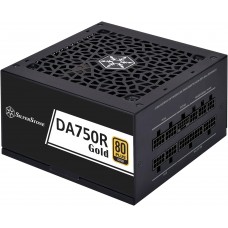 SilverStone Блок живлення Decathlon (750W), >90%, 80+ Gold, 120мм, 1xMB, 24pin(20+4), 2xCPU 8pin(4+4), 4xMolex, 8xSATA, 4xPCIe 8pin(6+2), 1 x 12V-2x6, Fully modular