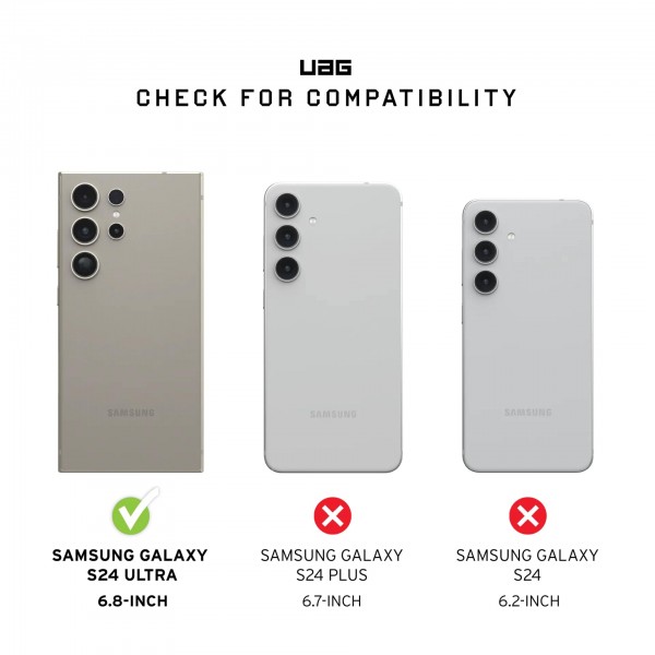UAG Чохол для Samsung Galaxy S24 Ultra, Metropolis LT Pro, Micro Hex Camo Graphite