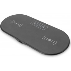 Зарядний пристрій DIGITUS Wireless Charging, Pad, Duo, 15W