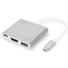 Digitus USB Type-C Multi Adapter 4K 30Hz HDMI, USB 3.0, USB-C