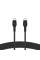 Belkin Кабель USB-С - USB-C плетений, силіконовий, з ремінцем на магніті, 1м, чорний