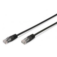 Digitus CAT 5e UTP, 0.5м, AWG 26/7, PVC, чорний