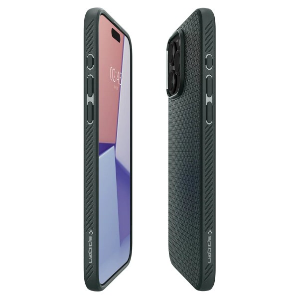 Spigen Чохол для Apple iPhone 15 Pro Max Liquid Air, Abyss Green