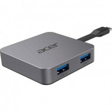 Acer Хаб USB-С > 2xUSB-A3.2/USB-C/ HDMI, 0.15м, сірий