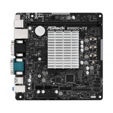 ASRock Материнська плата N100DC-ITX Intel Quad core N100 (up to 3.4GHz) 1xDDR4 M.2 HDMI mITX