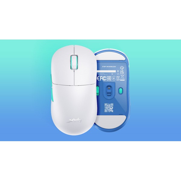 Миша Xtrfy M8, WL/USB-A, RGB, Білий