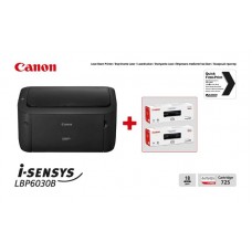 Принтер А4 Canon i-SENSYS LBP6030B (бандл с 2 картриджами)