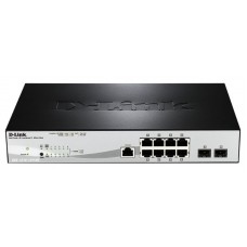 Коммутатор D-Link DGS-1210-10P/ME/A 8x1GE PoE, 2xSFP (1G), Metro Ethernet