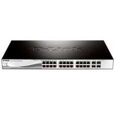 Коммутатор D-Link DGS-1210-28P 24port 1Gbit, 4Combo / SFP, PoE, Smart