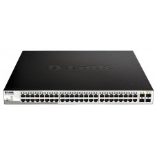 Комутатор D-Link DGS-1210-52MPP 48x1GE PoE, 4x1G SFP, 802.3af/802.3at(740Вт), WebSmart