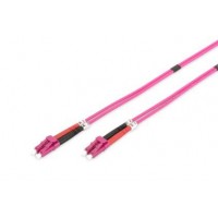 Патч-корд волоконно-оптичний DIGITUS LC/UPC-LC/UPC, 50/125, MM, OM4, duplex, 1м