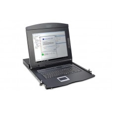 Консоль DIGITUS Modular 17" TFT, 1 port KVM, RU keyboard, RAL 9005