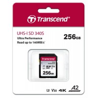 Карта пам'яті Transcend SD 256GB C10 UHS-I U3 A2 R160/W90MB/s 4K