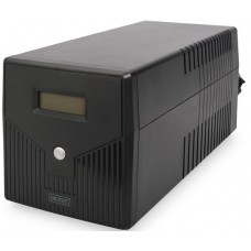 Джерело безперебійного живлення DIGITUS 1500VA/900W, LCD, RJ45, RS232, USB, 4xSchuko