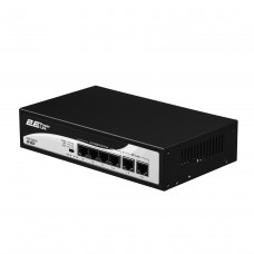 Комутатор 2E PowerLink SP402F 4xFE PoE+, 2xFE Uplink, 55Вт, некерований