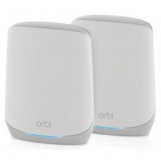 WiFi Mesh Система NETGEAR Orbi 760 Серія, Tri-band WiFi6, 5.4Gbps, Роутер +1 Сателіт, білий