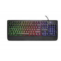 Клавіатура мембранна 2E GAMING KG325 104key, USB-A, EN/UA/RU, LED, чорний