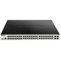 Комутатор D-Link DGS-1210-52MPP/ME 48x1GE PoE, 4xSFP, PoE-бюджет 740Вт, L2