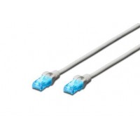 Патч-корд DIGITUS CAT 5e UTP, 2м, AWG 26/7, CCA, PVC, сірий