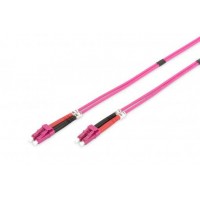 Патч-корд волоконно-оптичний DIGITUS LC/UPC-LC/UPC, 50/125, MM, OM4, duplex, 5м