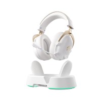 Гарнітура MCHOSE V9 Turbo, USB-A/WL/BT, White Gold