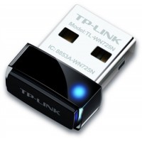 WiFi-адаптер TP-Link TL-WN725N 802.11n, 2.4 ГГц, N150, USB 2.0, nano