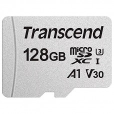 Карта памяти Transcend 128GB microSDXC C10 UHS-I R95/W45MB/s + SD адаптер