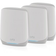 WiFi Mesh Система NETGEAR Orbi 760 Серія, Tri-band WiFi6, 5.4Gbps, Роутер+2 Сателіта, білий