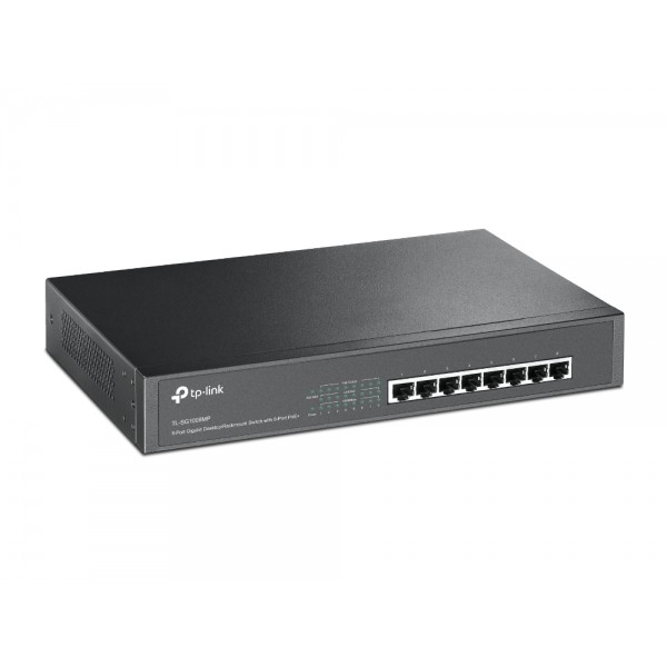 Комутатор TP-LINK TL-SG1008MP 8xGE/PoE 126W некерований 13" 1U