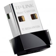 WiFi-адаптер TP-Link TL-WN725N 802.11n, 2.4 ГГц, N150, USB 2.0, nano