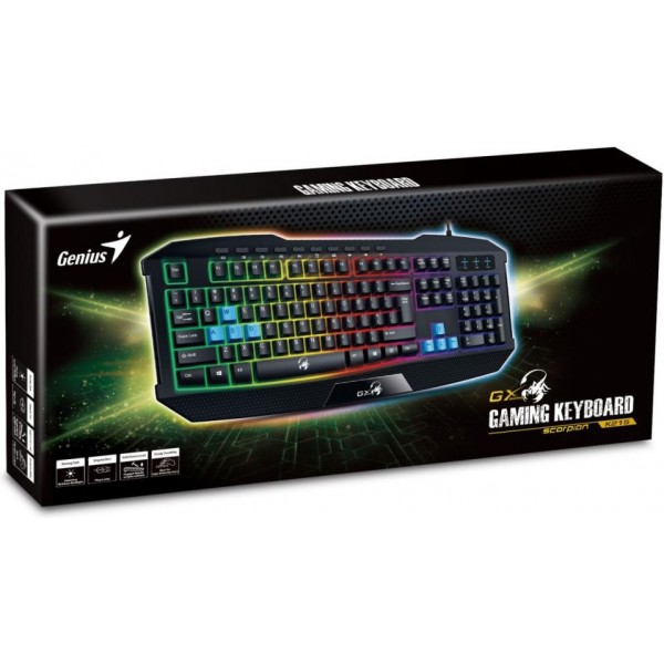Клавіатура Genius Scorpion K215 USB Black Ukr