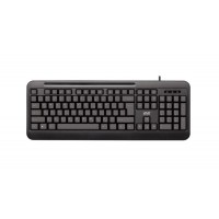 Клавіатура мембранна 2E KM1040 104key, USB-A, EN/UK, чорний